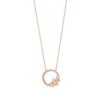 Rose gold deals disk necklace