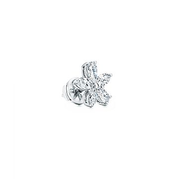 Tiffany Victoria™ mixed cluster earrings in platinum with diamonds 