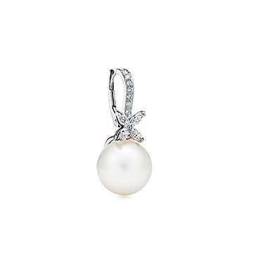 pearl diamond earrings tiffany