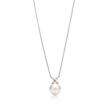 tiffany co black pearl necklace