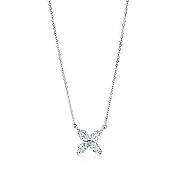 Tiffany Butterfly Pendant Platinum, Diamonds