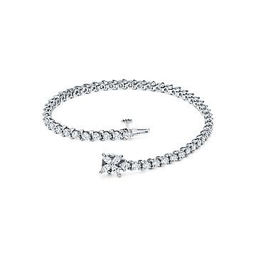 Tiffany & Co. Platinum Diamond by the Yard Bracelet - modaselle