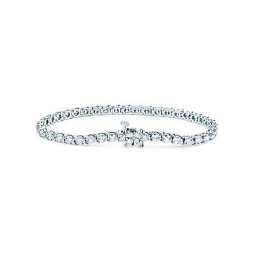 Tiffany & Co. Victoria 6.53 Carat Diamond Platinum Line Tennis Bracelet