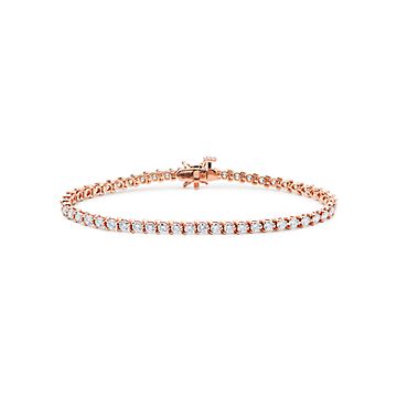 tiffany rose gold diamond bracelet