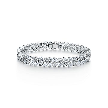 TIFFANY & CO.] Tiffany Viser Yard Necklace Silver 925 x Diamond about –  KYOTO NISHIKINO