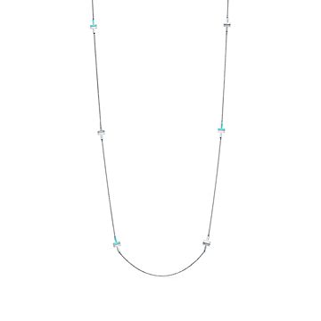 お買得 ティファニー ブランドジュエリー ジュエリー 新品 ネックレス ステーション ダイヤモンド ターコイズ Tトゥー Tiffany Co ティファニー レディースアクセサリー Www Solidarite Numerique Fr