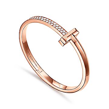 ティファニー TIFFANY&Co. T ワイヤー ブレスレット ダイヤモンド PG 