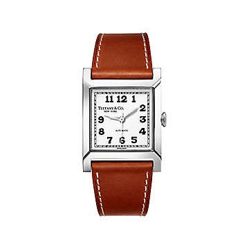 Union Square 30 mm Mechanical Watch in Steel with a White Dial