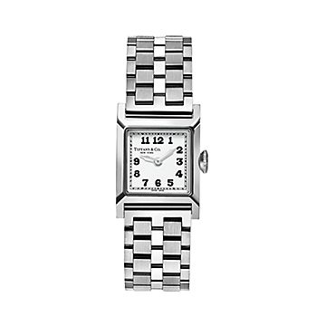 Union Square 20 mm Watch in Steel with a White Dial | Tiffany & Co. CA