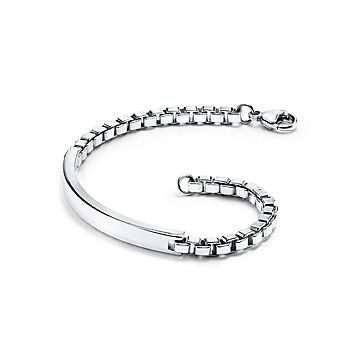 Venetian Link I.D. men's bracelet in sterling silver. | Tiffany