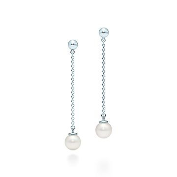 tiffany and co pearl drop earrings