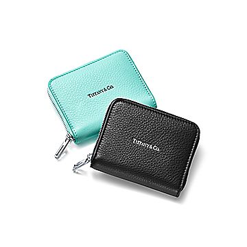 Zip Coin Pouch in Black Leather | Tiffany & Co. US