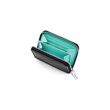 Zip Coin Pouch in Black Leather | Tiffany & Co.