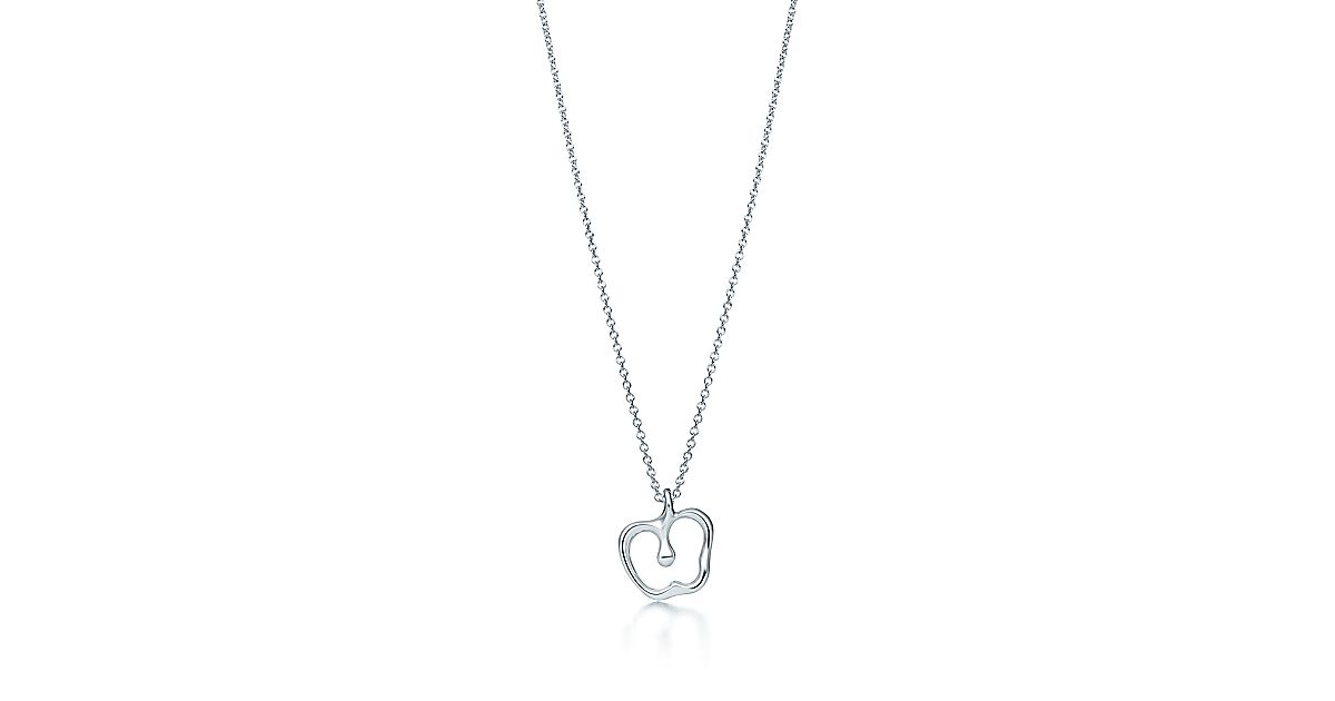 Elsa Peretti® Apple pendant in sterling silver, mini. | Tiffany & Co.