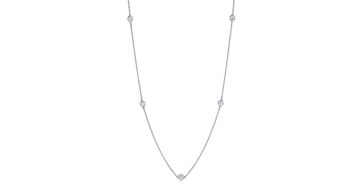 Elsa Peretti® Diamonds by the Yard® necklace in sterling silver ...