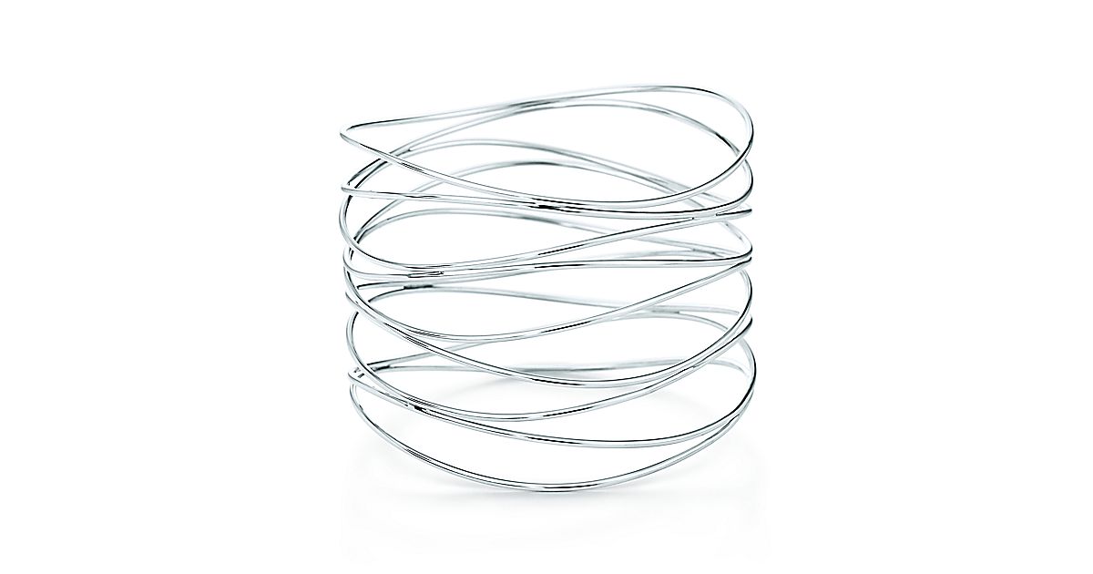 Elsa Peretti® Wave Nine Row Bracelet In Sterling Silver Medium Tiffany And Co 