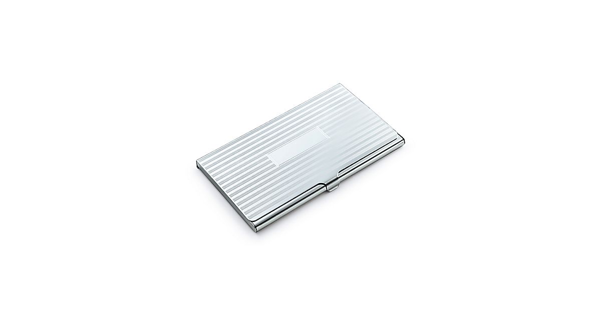 business card case in sterling silver. Tiffany & Co.