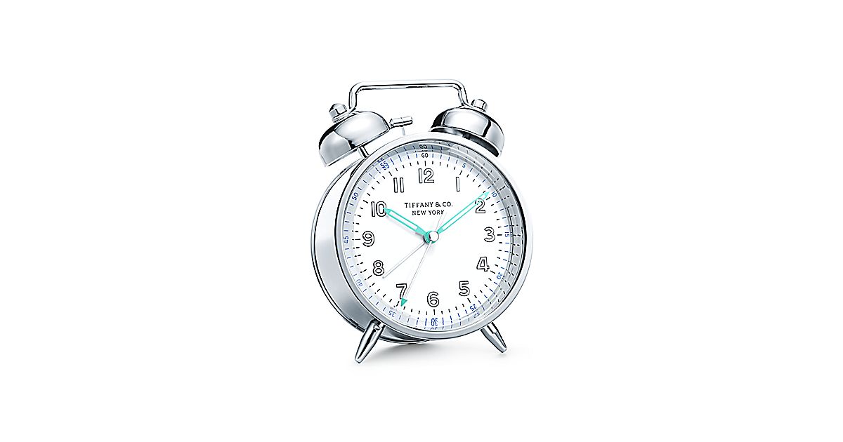 Shop Everyday Objects Twin Bell Alarm Clock In Nickel Tiffany Co 