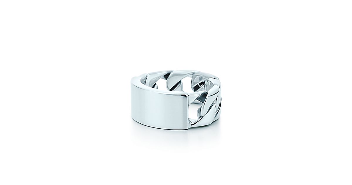 ID ring in sterling silver. Tiffany & Co.