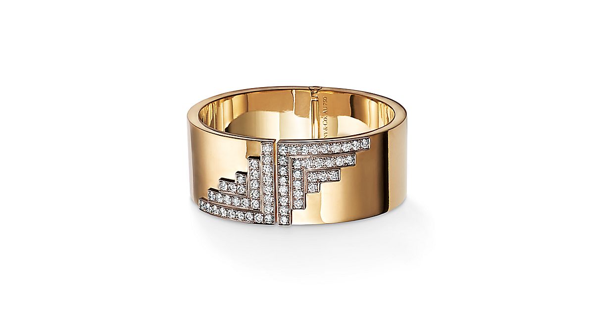 Out of Retirement™ hinged diamond bracelet in 18k gold with diamonds ...