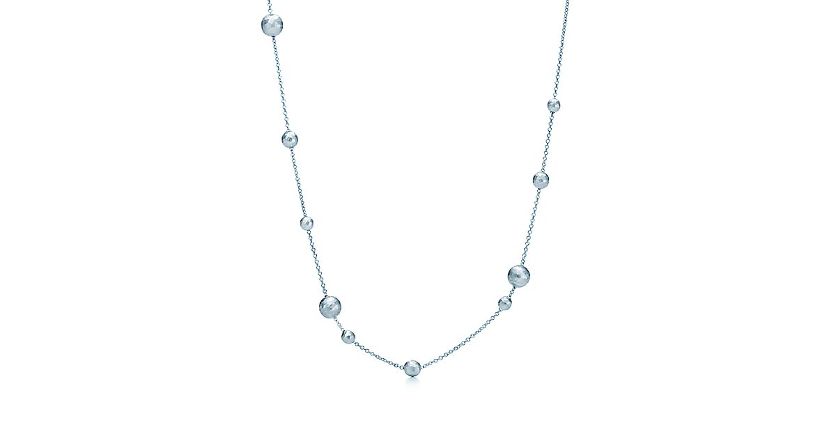 Paloma Picasso® Hammered bead necklace in sterling silver. | Tiffany & Co.