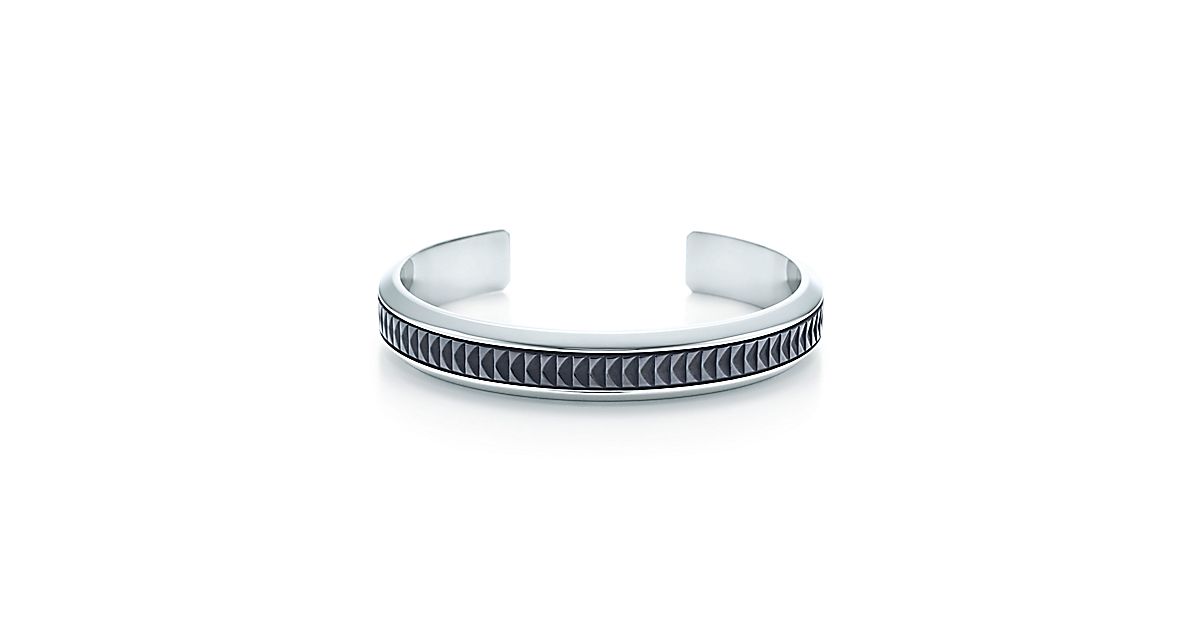 Paloma's Caliper cuff in stainless steel and black titanium. | Tiffany ...