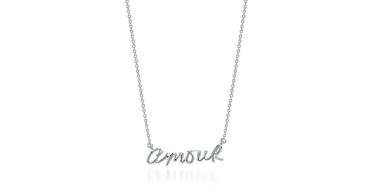 Paloma's Graffiti amour pendant in sterling silver. | Tiffany & Co.