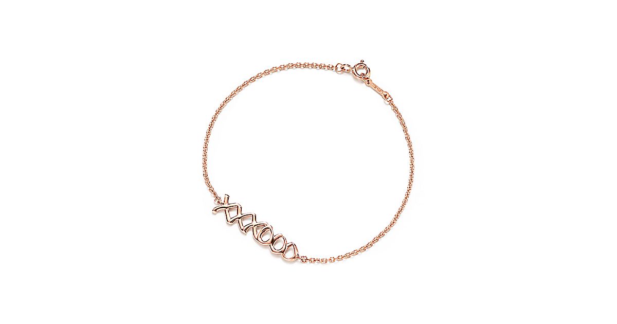 Paloma's Graffiti love & kisses bracelet in 18k rose gold, medium ...