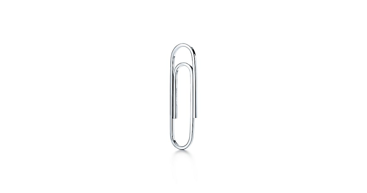 Paper clip bookmark in sterling silver. Tiffany & Co.