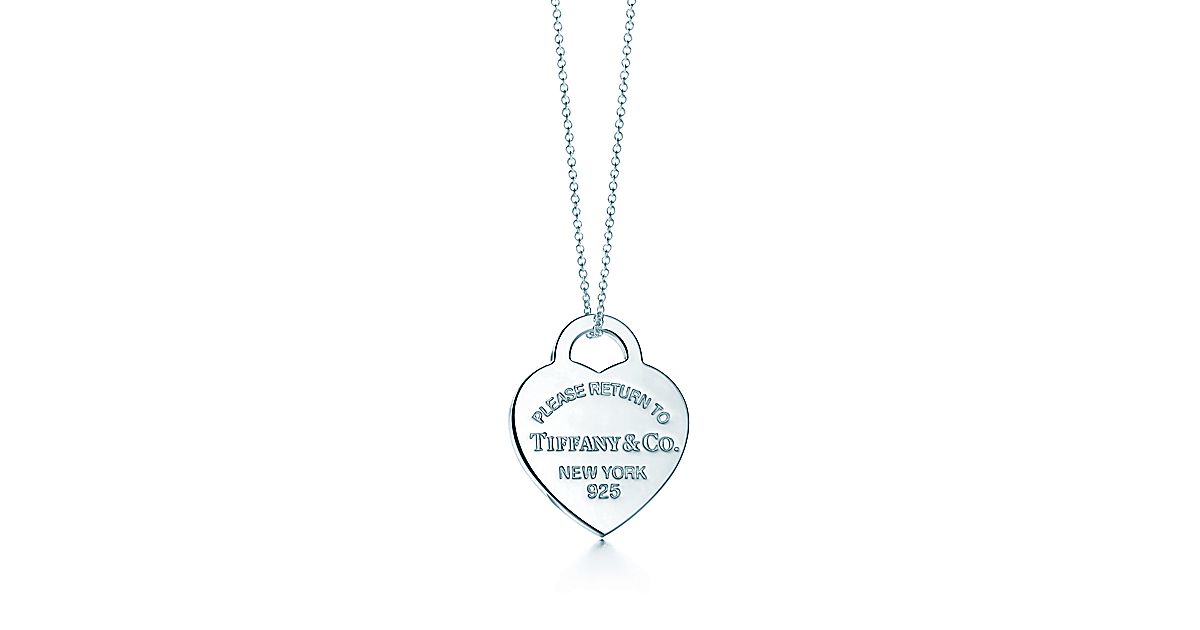 Tiffany heart tag pendant sizes Clearance