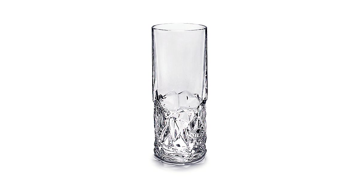 Rock-cut highball glass in crystal. | Tiffany & Co.