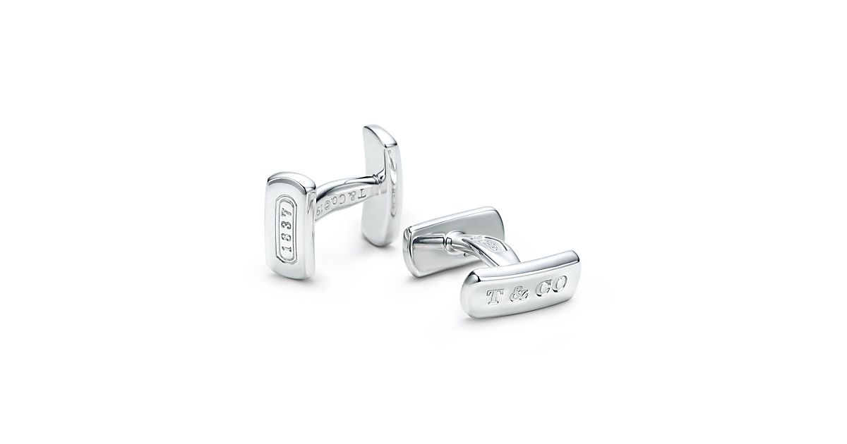 Tiffany 1837™ cuff links in sterling silver. | Tiffany & Co.