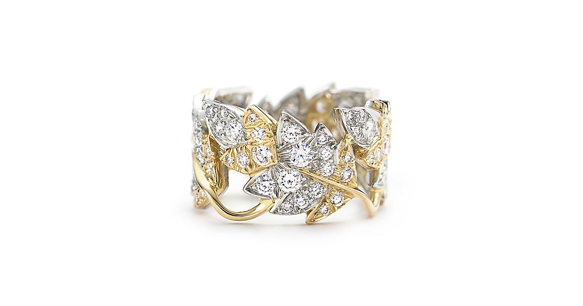 Tiffany & Co. Schlumberger® Four Leaves ring in 18k gold with diamonds