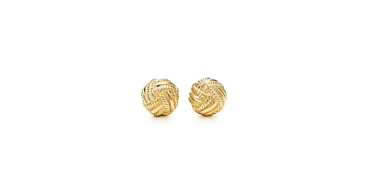 Tiffany Co Schlumberger Love Knot Earrings In 18k Gold Schlumberger Love Knot Earrings In 18k Gold Tiffany Co