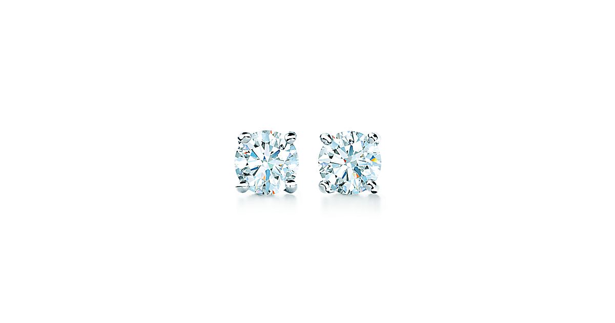 Diamond Earrings In Platinum Tiffany Co