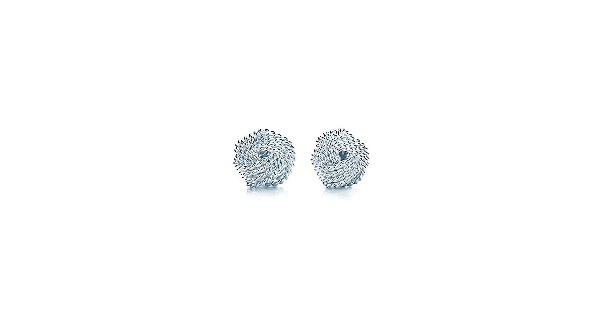 Tiffany Twist knot earrings in sterling silver. | Tiffany & Co.