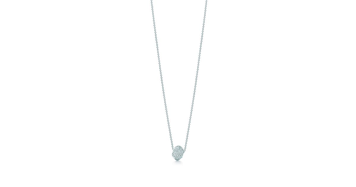 Tiffany Twist knot pendant in sterling silver. Tiffany & Co.