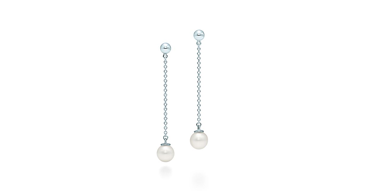 Ziegfeld Collection Drop Earrings In Sterling Silver With Pearls Ziegfeld Collection Drop Earrings In Sterling Silver With Pearls Tiffany Co