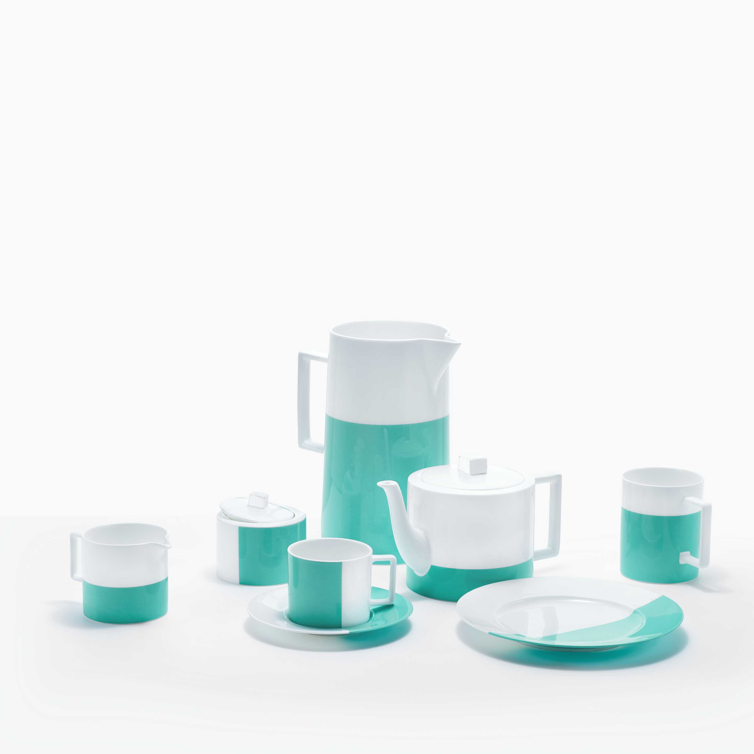 color block pitcher in bone china tiffany co