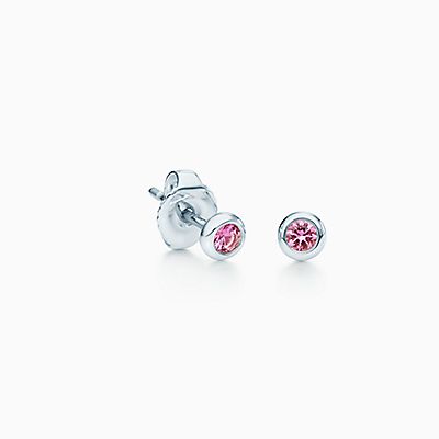 Unique Home And Office Décor Gifts Tiffany Co Elsa Peretti Color By The Yard Earrings In Sterling Silver With Pink Shires