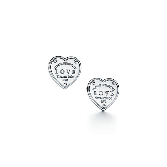 Return To Tiffany Love Earrings In Sterling Silver Co
