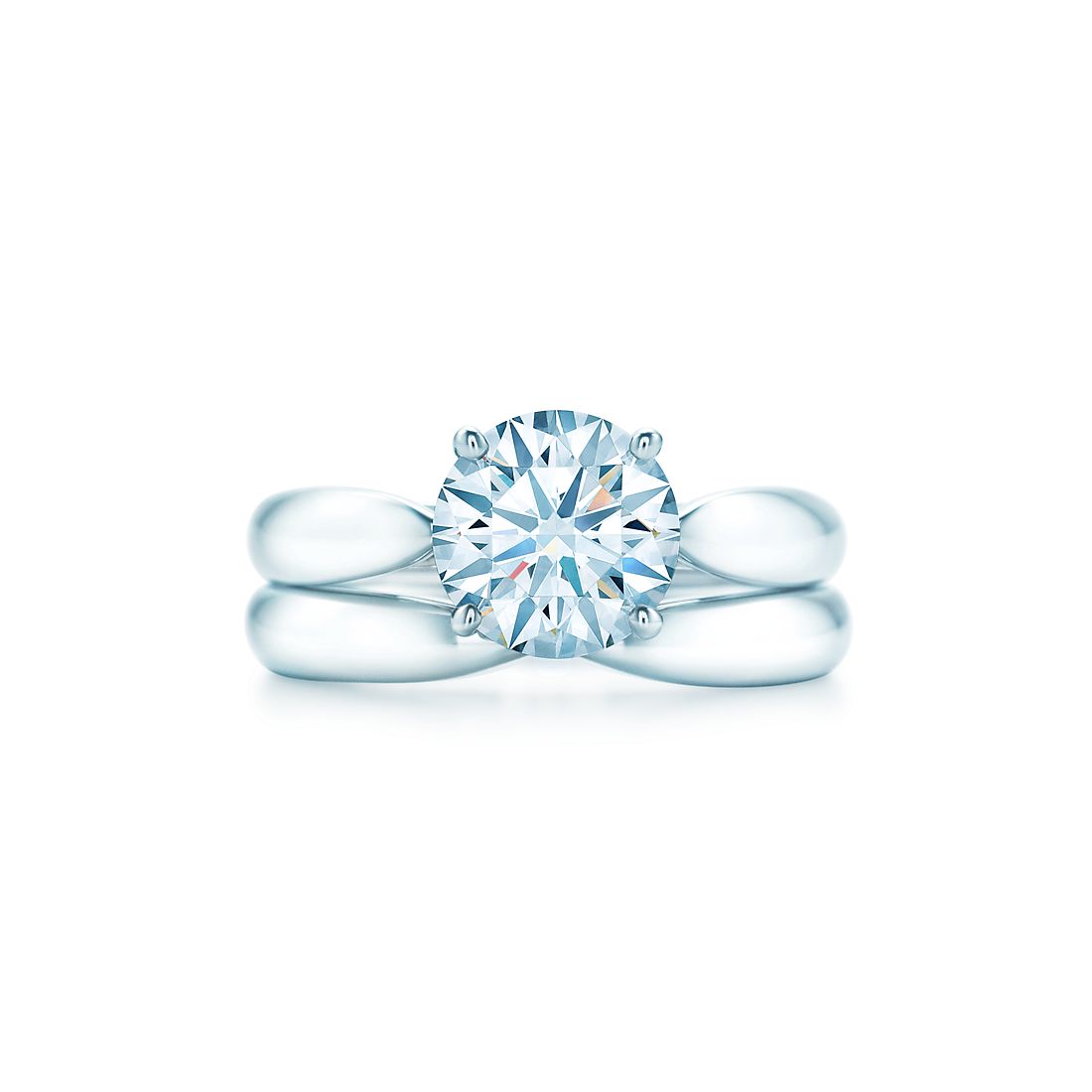 Tiffany Harmony Engagement Rings Co 1 49 Ct Shown With Tiffany Harmony Wedding Band