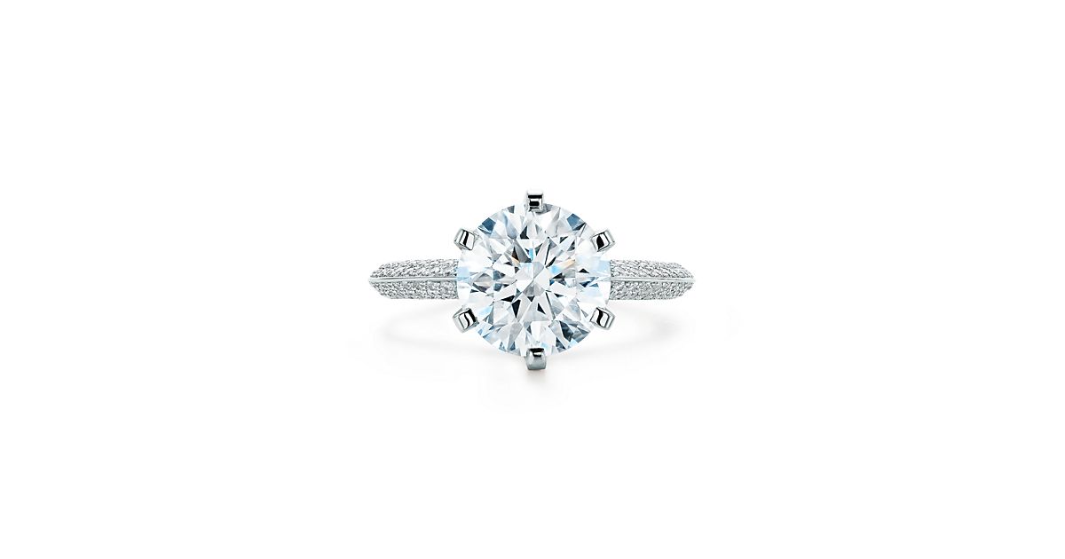 Pavé Tiffany® Setting Engagement Rings Tiffany & Co.