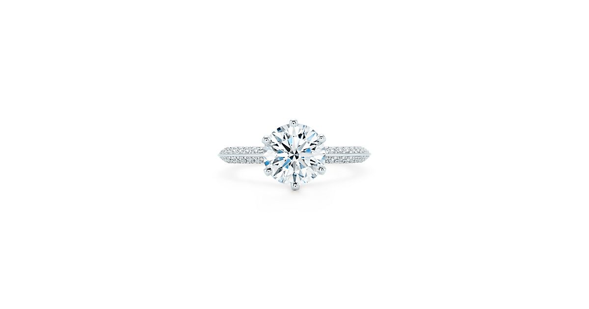 The Tiffany® Setting: Pavé Diamond Band in Platinum  