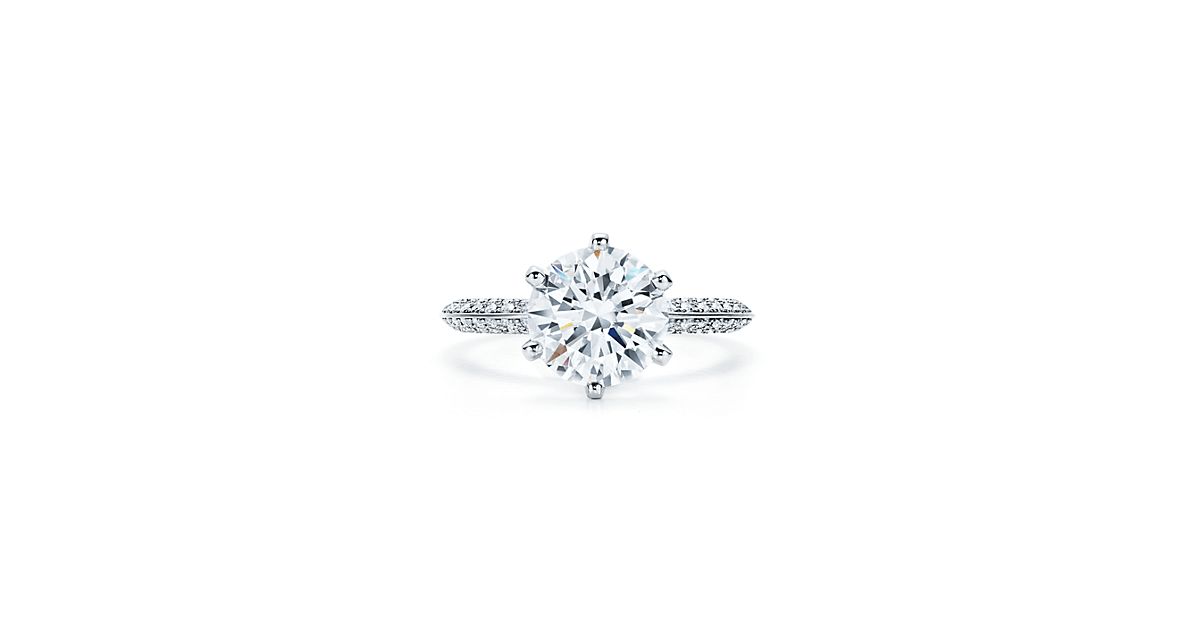Pavé Tiffany® Setting Engagement Rings Tiffany & Co.
