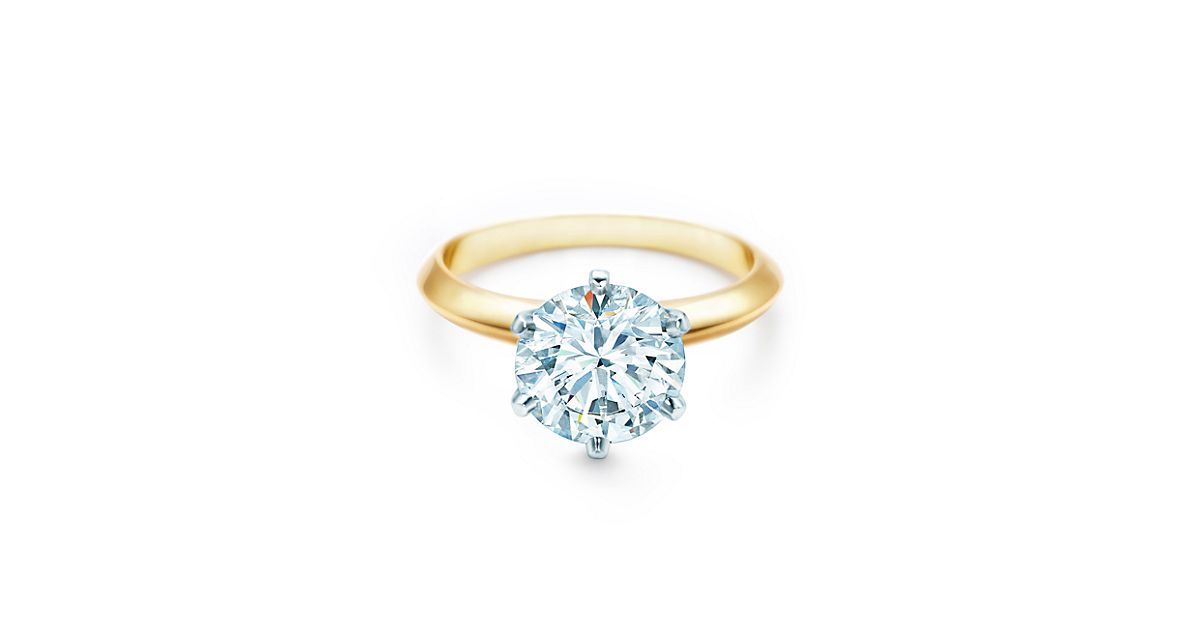 The Tiffany® Setting 18k Yellow Gold Engagement Rings | Tiffany & Co.