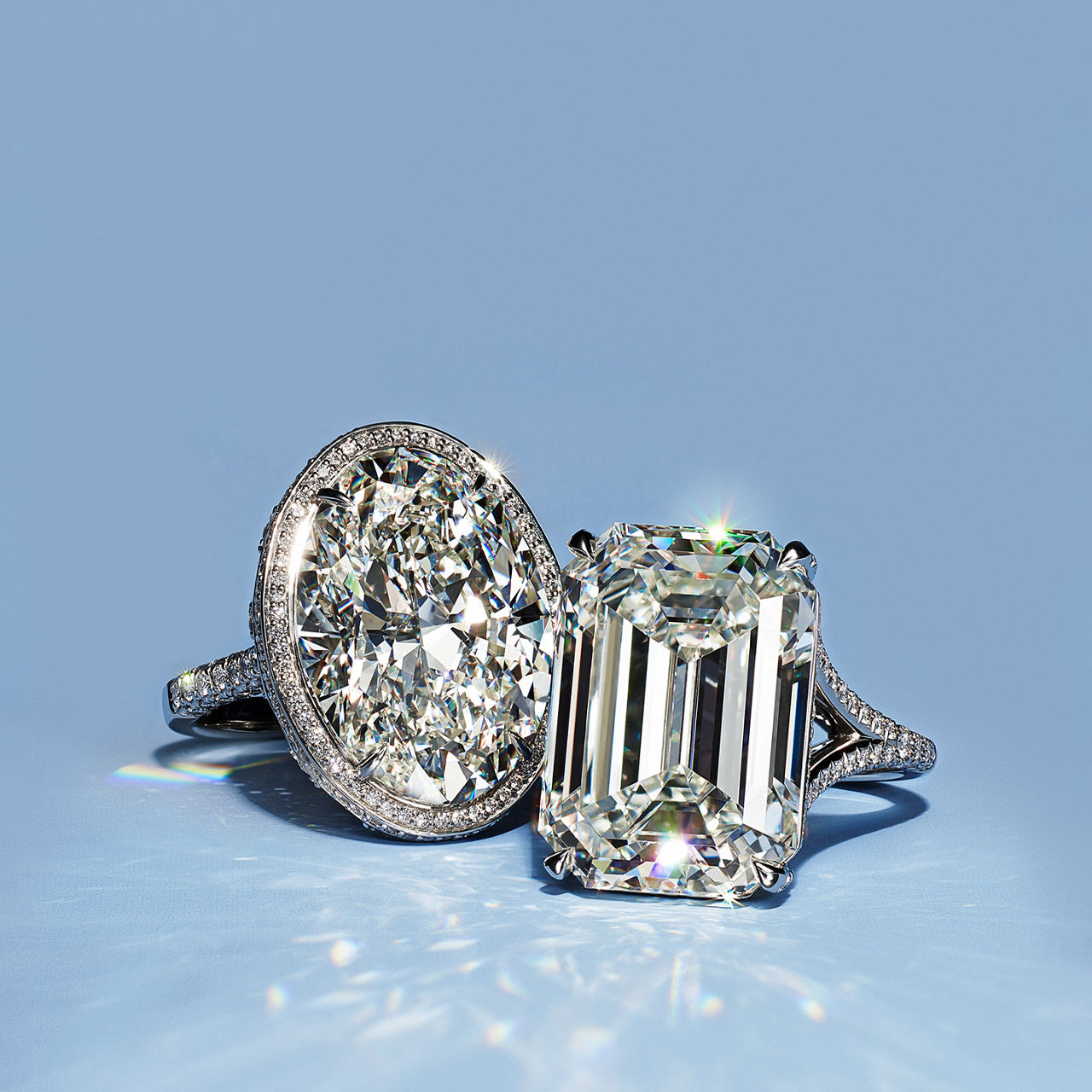 Grandes diamantes blancos
