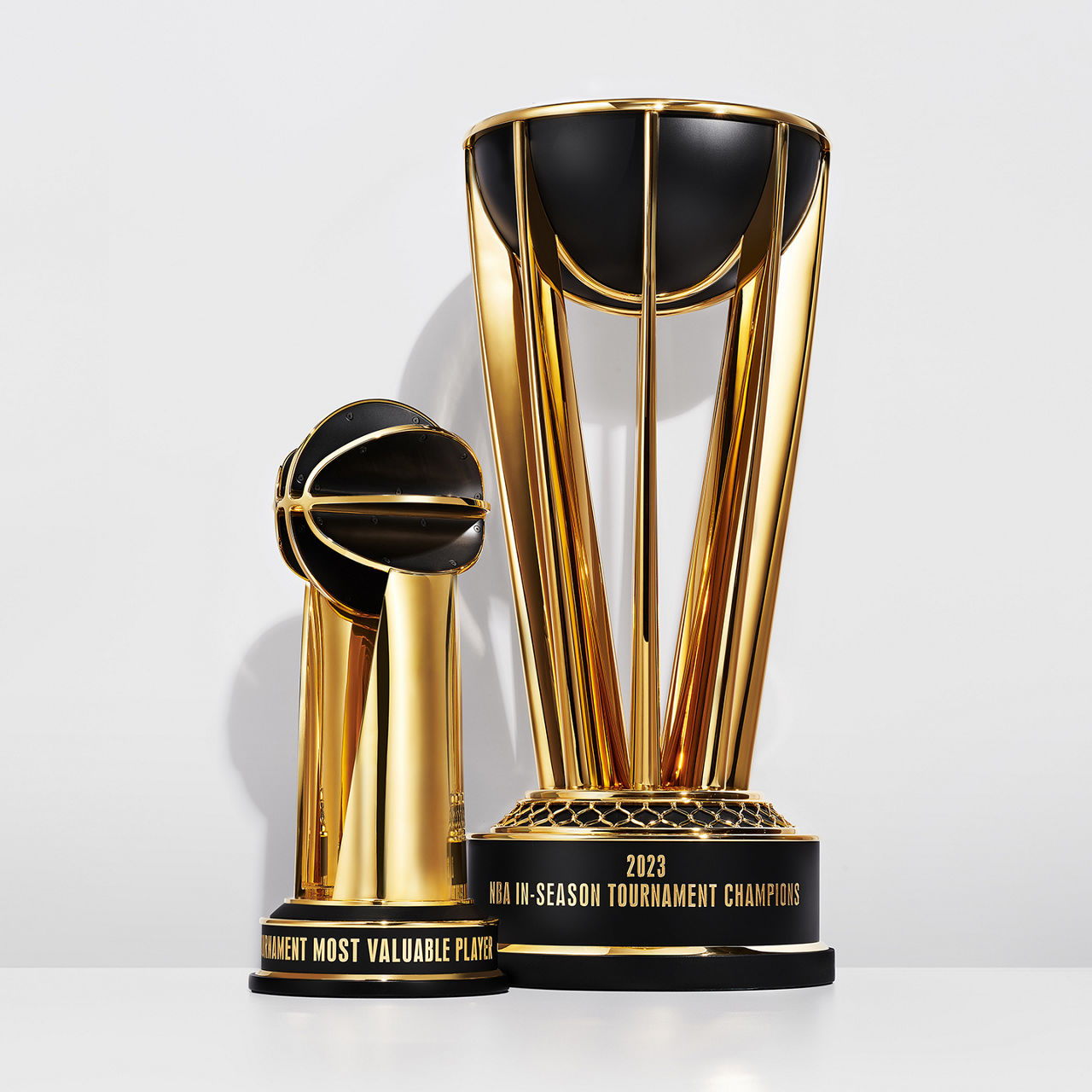 NBA 시즌 토너먼트 챔피언십 트로피 및 MVP 트로피