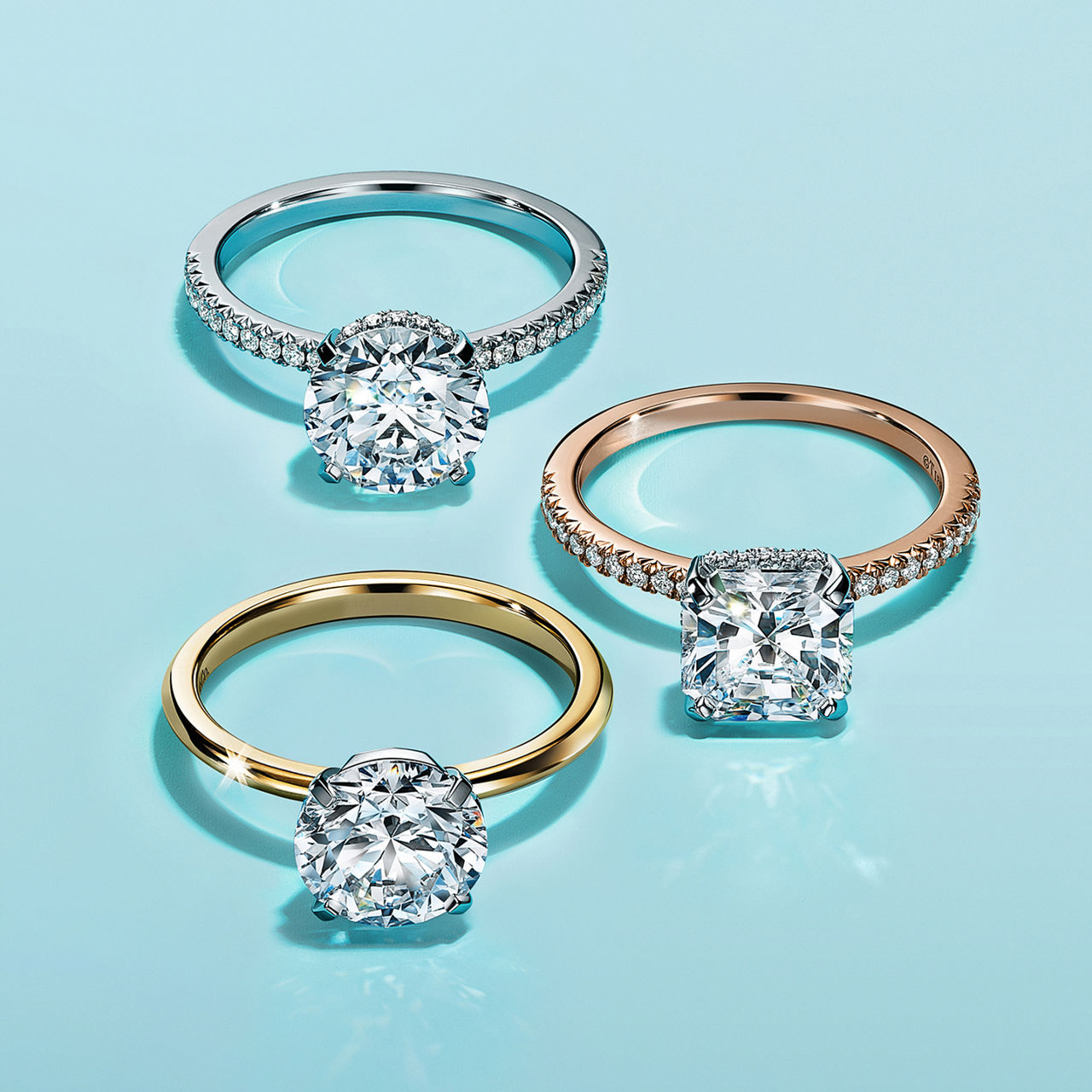 Individueller Verlobungsring Und Blue Box Tiffany Co 