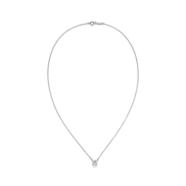 Tiffany Solitaire: Diamond pendant, 2